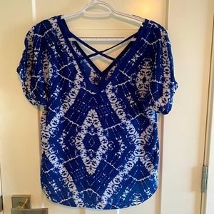 Rebecca Taylor Short-Sleeve Blouse Size 2